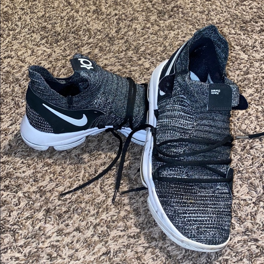 Nike Zoom KD10 Kevin Durant Mens Oreo - Picture 2 of 6